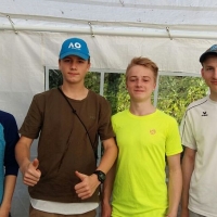 2. Junioren am 6. Mai 2017: Fabian, Constantin, Cedric und Niklas.