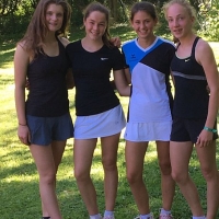 2. U15 Mädchen: Finja, Vanessa, Anna-Lynn und Luisa am 11. Juni 2017