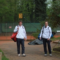 Udo und Andreas auf dem Weg zu Platz 6.