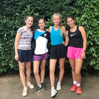 3. Juniorinnen, 30.06.2018: Carolina, Caro, Nele u. Anna-Lynn