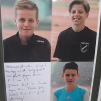 U12-Kreismeister Leo.  Zweite Lennard (U12) und Joshua (U16)