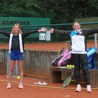 Lotta und Paulina wollten am 26. September das U15-Finale spielen.