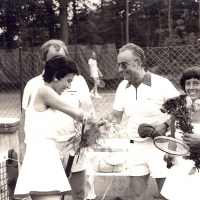 Seniorinnen-Einzel-Finale: Irmgard und Gerda. 1978