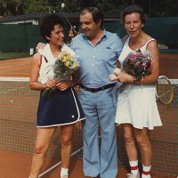 Seniorinnen Einzel Finale 1980: Irmgard, Hans und Gisela