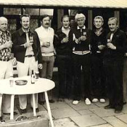 Wieder ein Foto mit Wolfgang Schiffer hinter der Kamera. Senioren bei TC RW Troisdorf. Etwa 1980.