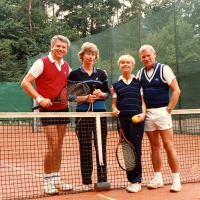 1984: Wolfgang, Christina, Margot und Theo