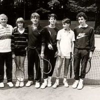 Bambino-Aufstieg in die 1. V: Theo, Markus, Karl-Heinz, Dirk, Max und Alexander. 1985