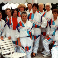 1. und 2. Seniorinnen im neuen Outfit. 1991