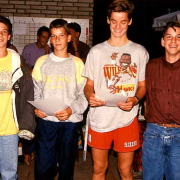 Junioren-Doppel CM 1989?: Klaus, Ralf, Boris und Christian.