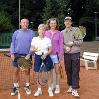2001-Mixed-CM-Finale: Ralf, Bärbel, Biggi und Christian